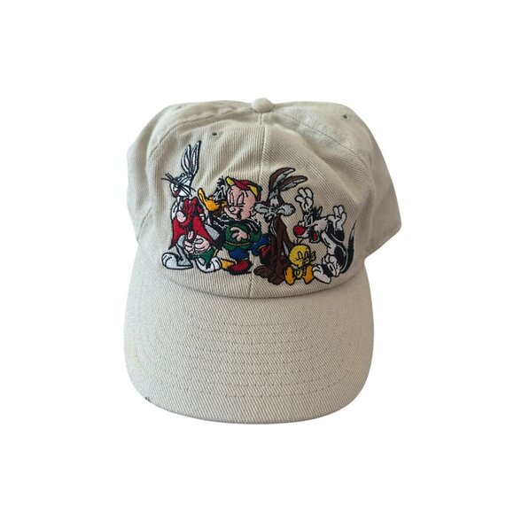 LOONEY TUNES OTSC Vintage Beige Character Baseball Hat Cap - Picture 2 of 5